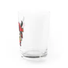 真田幸丸屋  SUZURI支店の真田幸丸(サムズアップ) Water Glass :right