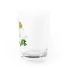 prunelleの文鳥とタンポポ Water Glass :right