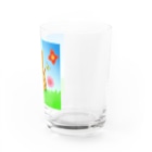 Lily bird（リリーバード）の野原のトラ猫さん Water Glass :right