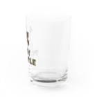 onehappinessのトイプードル　迷彩柄 Water Glass :right