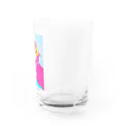 ヒロミンゴフラミンゴの夏の女の子 Water Glass :right