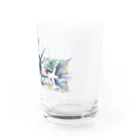 名司生のツバメ＆エーデルワイス Water Glass :right