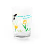 うさぎのUSA（うーさ）🐰のレトロ可愛いうさぎさんのグラス Water Glass :right