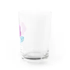 pajamaのむらさき色のお花 Water Glass :right