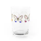 てふのようちえんのスカシジャノメ5種盛り合わせセット Water Glass :right