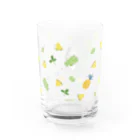 瀬戸めぐみ｜イラストレーター　   のロバとパイン＆シャインマスカット　グラス Water Glass :right