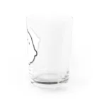 にこにこしろいるか市場 suzuri支店のしろいるかのぐらす Water Glass :right