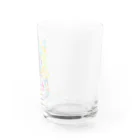 blanco_blancoのひとふでの海（ネオン） グラス右面