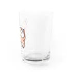 akane_art（茜音工房）のゆるチワワ（オレンジ） Water Glass :right