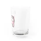 akane_art（茜音工房）のゆるチワワ（ピンク） Water Glass :right