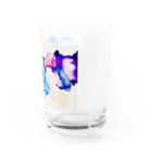 名前詩〜栞〜＆kohaku_no.5のおめでとう㊗︎ Sky Blue Water Glass :right