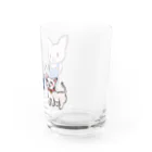 ayasa0827のブタのぶーたとネコのあずき Water Glass :right