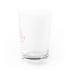 桃鴨の桃鴨ロゴ Water Glass :right