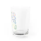 こまみこのおはなとすわるくん Water Glass :right