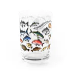 猫と釣り人のKAISUIGYO_1C_GL Water Glass :right