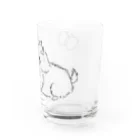 tararinのチョウチョと仔犬 Water Glass :right