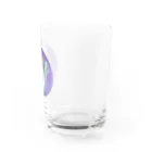 マロマロの月とススキ Water Glass :right