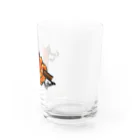 Sumireptiles🐍__爬虫類・生き物グッズのグリーンパイソン（レッド） Water Glass :right