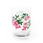 小鳥と映画館のボタニカル ベリーの花 増量版 Water Glass :right