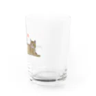 えみちーず（元野良と保護猫の為に🐾）のチャトラまったり🐾（さくら猫） Water Glass :right
