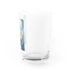 紫　の月の雫 Water Glass :right