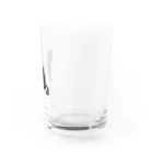 本田しずまるの絵のグッズのトラネコ・黒・小 Water Glass :right