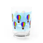 ZAZY official shopの遅刻してるのに気球で向かってるやつ Water Glass :right