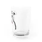 megのくまのえさグラス Water Glass :right