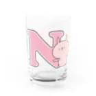 ユウィズのラブカップルうさぎ🧡N Water Glass :right