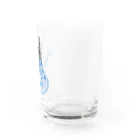 TRAVA design SHOPの猫トライバル×青空 Water Glass :right