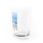 Blue Ocean Artの早朝 Water Glass :right