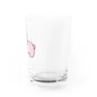 基本黒髪女子のお店のうさぎさん Water Glass :right