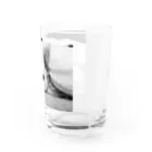 akane_art（茜音工房）のモノクロチワワ（アンニュイ1） Water Glass :right