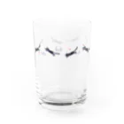 ツメサキの世界の夜を駈ける猫 Water Glass :right