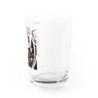 mi_e76の版画風おなのこ(朱) Water Glass :right