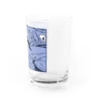 ナイロドノのぎゅうぎゅうオオサンショウウオ　くすみブルー Water Glass :right