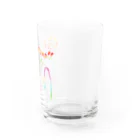 そらいろもようのくま。(カラフル) Water Glass :right