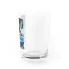 oshimuraのスプレーアート　月光🌕　オシムラサイン入り Water Glass :right