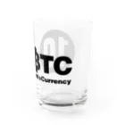 10BTCの10BTC(Black-Logo) Water Glass :right