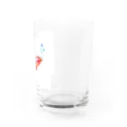 ぱすた ハンドメイド雑貨の赤いお魚 Water Glass :right