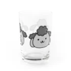 いのしし茶屋の見ざる聞かざる言わざるトイプードル Water Glass :right