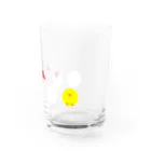 お白湯の脳内のタマゴタケとひよこ Water Glass :right