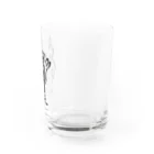 妖怪行進曲のねこまたさん　ロゴ入り Water Glass :right