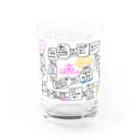 Yamawaki17のすごいろくコップ（背景白） Water Glass :right