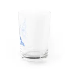 🏠やしおこうの秘密基地のWi-Fi青海波　ロゴ入り Water Glass :right