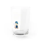 AtelierGluckのグリュックガールとカッツ　Lass dir Zeit Water Glass :right