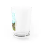 ふわりの絵画のような街（暗色） Water Glass :right