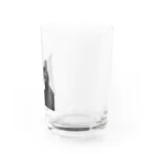 iguana_brosの黒猫がぎゃー Water Glass :right