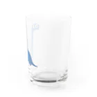 mun_suuの青い恐竜くん Water Glass :right