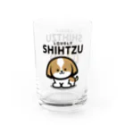 ぽんずのLovelyシーズー犬グッズのキュートなシーズー Water Glass :right